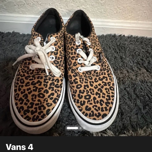 Vans Shoes - Vans Animal Print Sneakers with White Laces